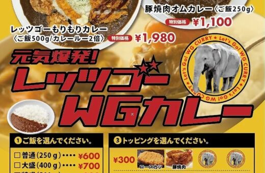 岡山 ラブホテル ウォーターゲートのレッツゴーWGカレー