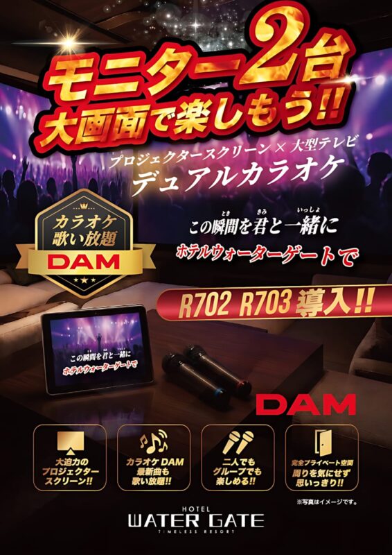 デュアルカラオケ導入！DAMで歌い放題